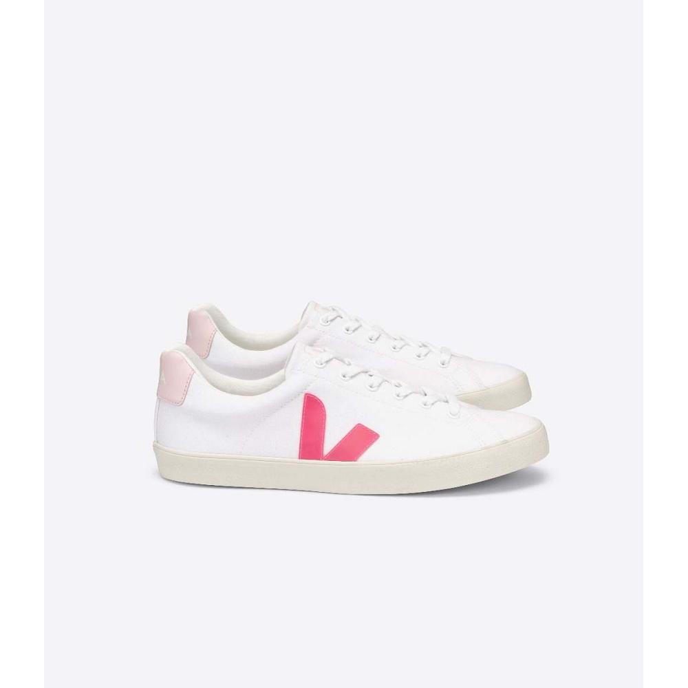 Veja ESPLAR SE CANVAS Schoenen Dames White/Orange/Pink | NL 513ZUT